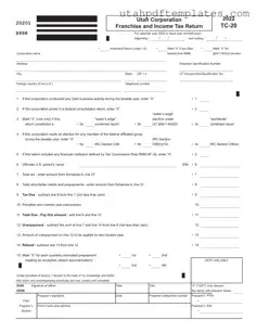 Fill in Your Utah Tc 20 Form