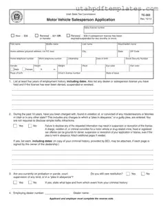 Fill in Your Utah Tc 303 Form