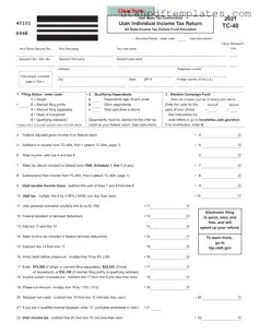 Fill in Your Utah Tc 40 Form